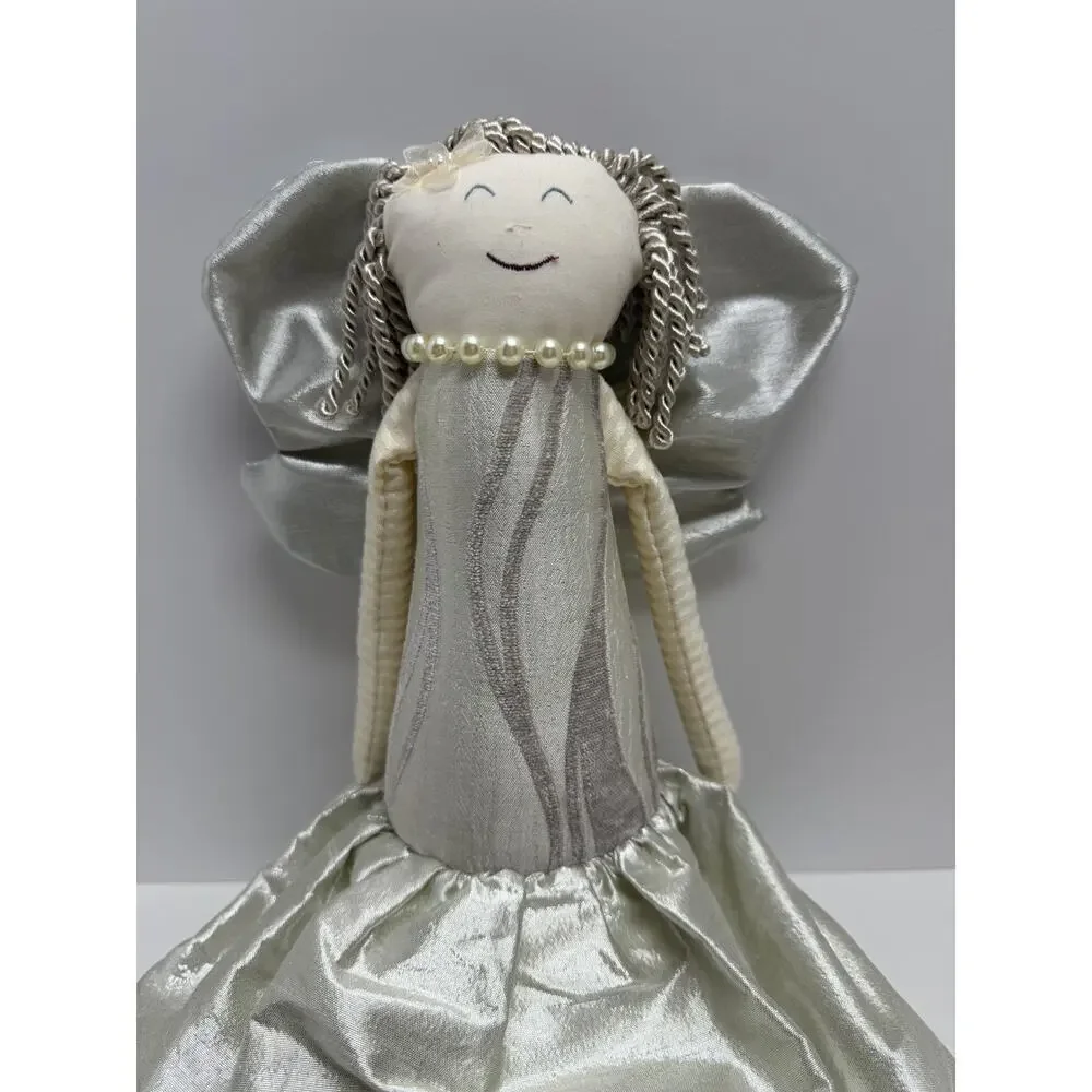 Woof & Poof Angel Doll (2014) – Metallic Skirt & Wings, Cloth Doll with Logo